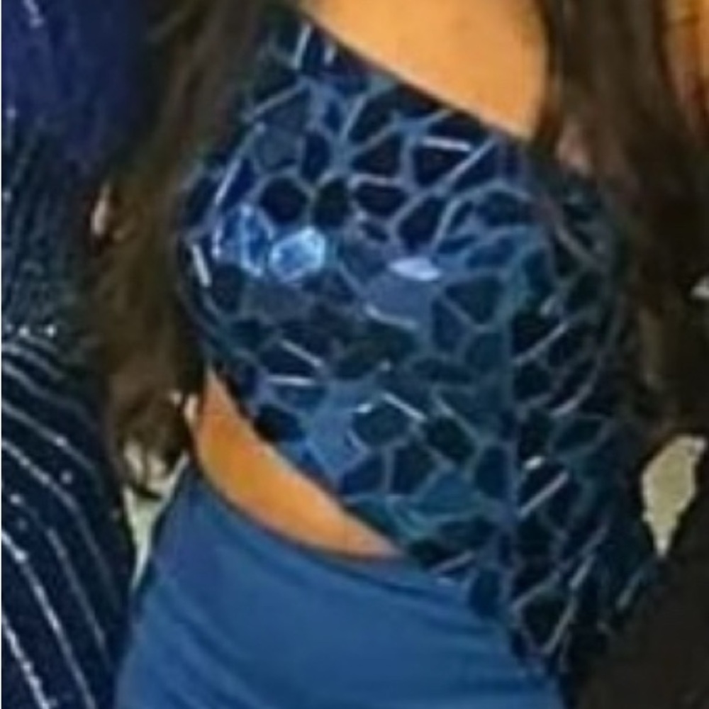 Sherri Hill blue dress size 00